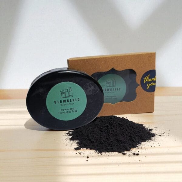 Activated Charcoal Organic Soap (80g) - Image 2