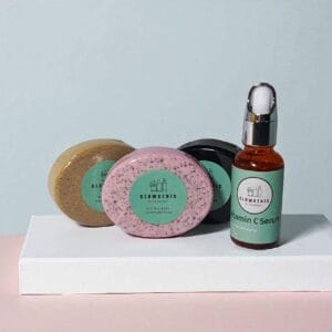 Bright & Clean__3 organic Soaps and Vitamin C serum